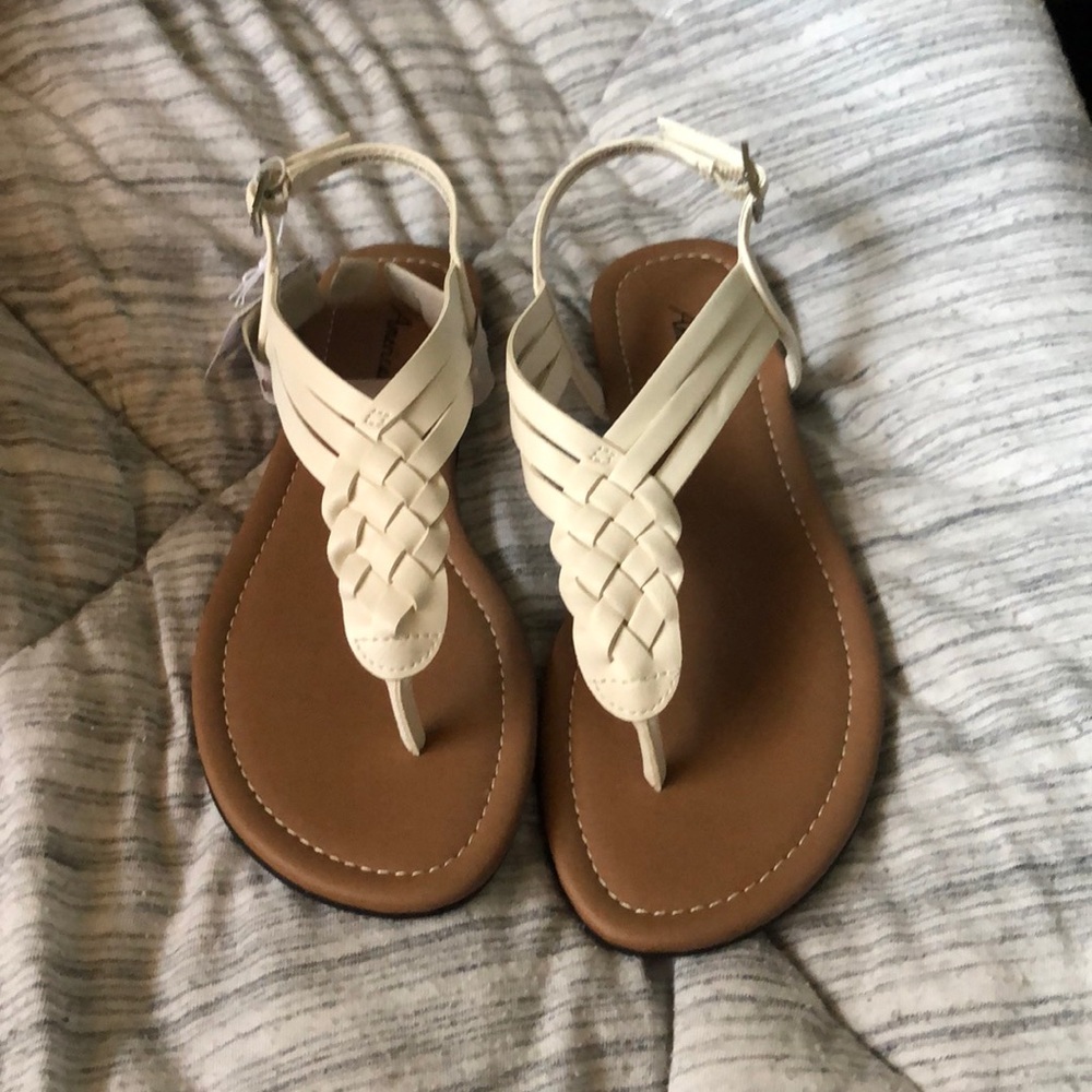 Brand new white sandals